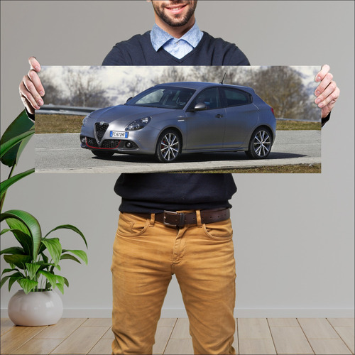 Cuadro 30x80cm Auto 2016 Alfa Romeo Giulietta Ve 374