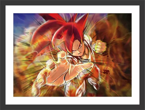 Quadro Decorativo Desenho Dragon Ball Z Goku Interiores