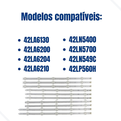 Kit Barramento De Led Tv 42la6200 42la6204 Compativel Novo