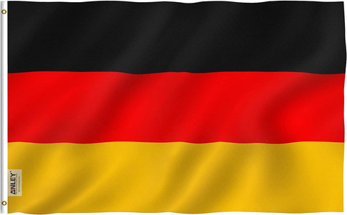 Anley Fly Breeze 3x5 Pies Bandera De Alemania - Color Viv...