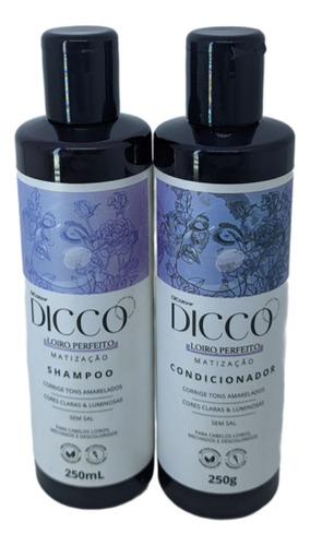 Kit Tratamento Sh 250ml Con 250ml Dicco Loiro Perfeito