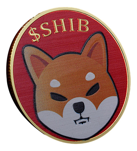Monedas Dogecoin De 40 Mm, Monedas Doge Chapadas Rojo Dorado