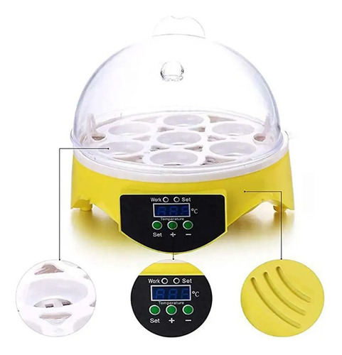 Mini Incubadora Automática Barata Pequena E Barata 7 Ovos