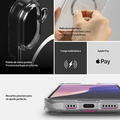Case Ringke Fusionmag Para iPhone 16 Plus Compatible Magsafe