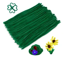 Comprar Limpiapipas Caydo 300 Tallos De Chenilla Verdes De 6 Mm X 30