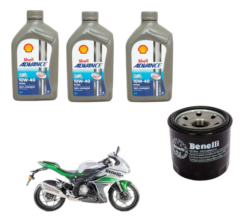 Kit Service Benelli 302r Aceite + Filtro Original