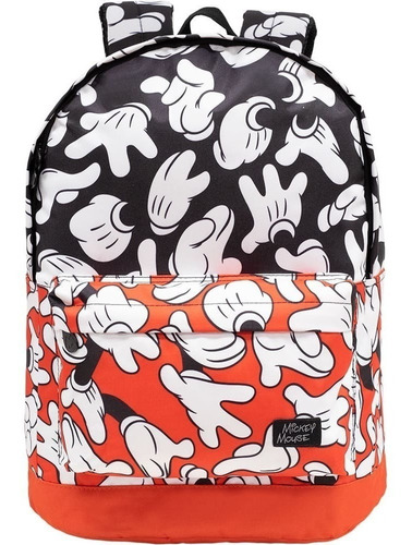 Mochila Escolar Juvenil Estampa Mickey Mouse Costas G Estojo