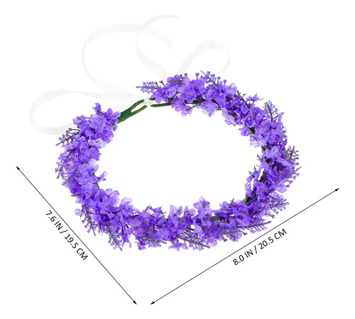 Diadema Con Forma De Corona De Flores Para Mujer, Color Lava