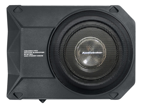 Audiobahn Subwoofer Amplificado 8puLG Control Remoto Abass8 Color Negro