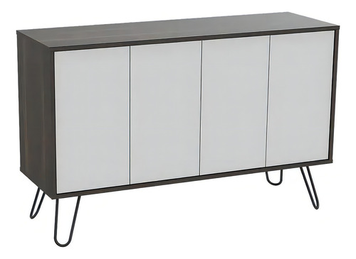 Bufetero Excelsior Vassel Elegante 4 Entrepaños 4 Puertas Color Bicolor