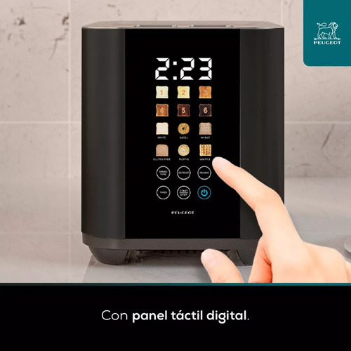 Tostadora Electrica Digital Peugeot Limoges Negra Acero Inox