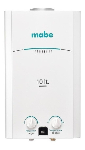 Calentador De Agua Tiro Natural Mabe Cmp10tnbc Blanco