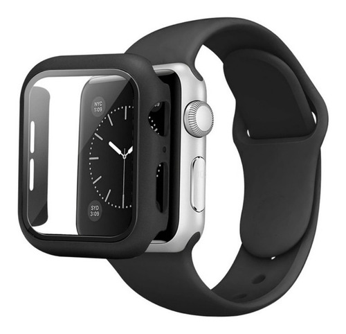 Protector Reloj Para Iwatch Lámina + Funda + Correa 3 En 1