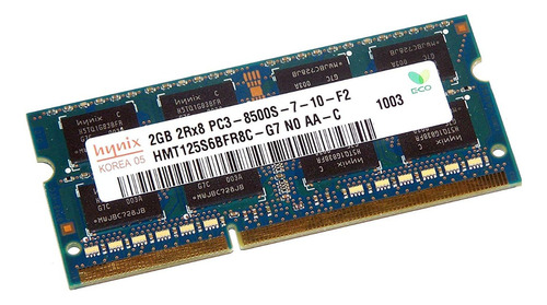 Memoria Ram Hynix Ddr3 2gb 1066 Mhz Pc3-8500s Laptop Sodimm (Reacondicionado)
