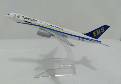 Avión B-757 China  Post, Escala 1/400, Metálico, 15cms Largo