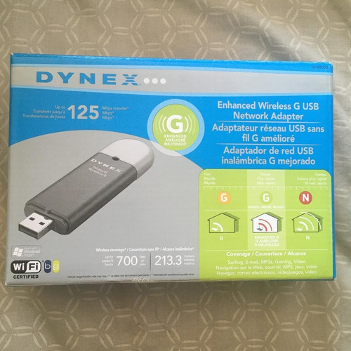 Adaptador De Red Usb Inalámbrica G Mejorado Dynex