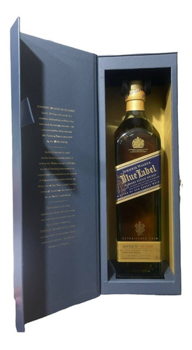 Imagen 4 de 5 de Whisky Johnnie Walker Blue Label Etiqueta Azul 750 Ml