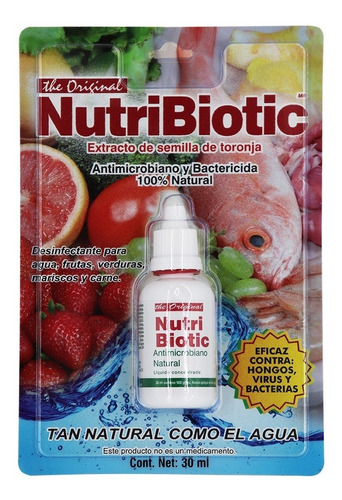 Nutribiotic 30 Ml Extracto Semilla De Toronja Desinfectante