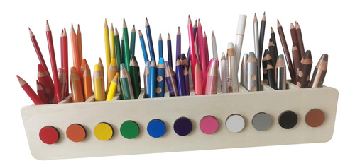Montessori - Soporte Para Bolígrafos Y Lápices Para Niños, O