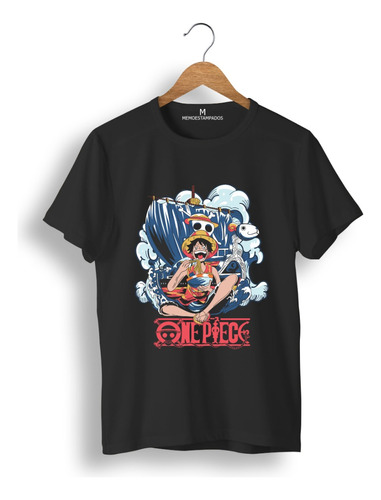 Remera: Luffy Navy Memoestampados