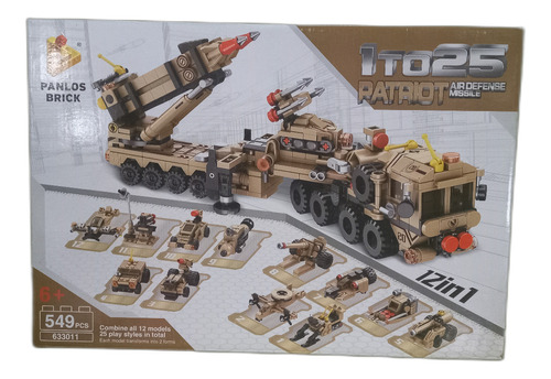 Camion Militar 549pcs Armar Bloque Adaptable Escala Legos