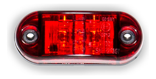 Lanterna Lateral 2 Leds Smd 12/24v Vemelha Carreta Tarponn