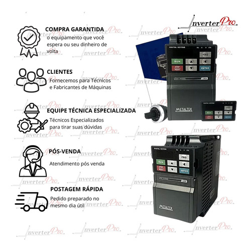 Inversor De Frequência Trifásico 15cv 45a 220v If20-215-3