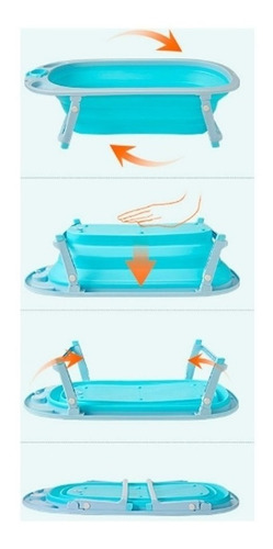 Bañera Bebe Plegable Bañadera Bebé Rooby 3 Colores *