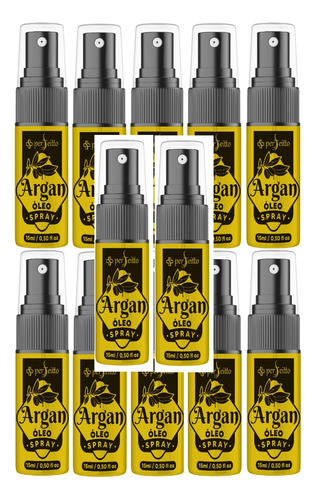12 Argan Oil 15ml Térmico Marroquino, Oleo Reparador Brilho