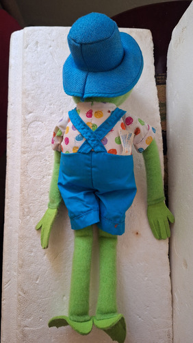 Rana Rene Granjero Peluche 43cm Muppets Hasbro 1993 (Usado)