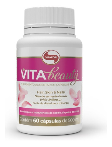 Vita Beauty - 60 Cap - Vitafor Sabor Sem sabor