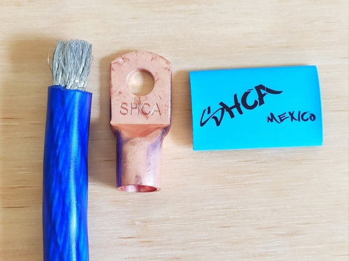 Imagen 2 de 4 de 5 Metros De Cable Calibre 0 70% Cobre Con Terminal Nuevo.