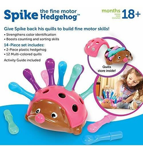 Imagen 6 de 6 de Learning Resources Spike The Fine Motor Hedgehog Pink, Regal