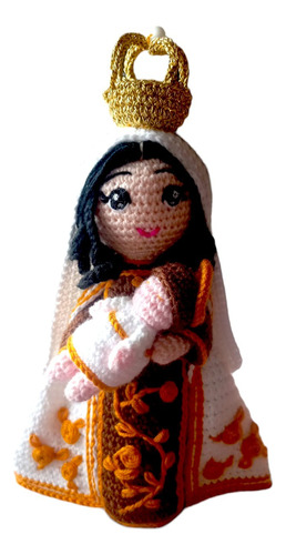 Virgen Del Carmen Tejida A Mano Amigurumi Peluche A Crochet