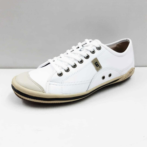 zapatillas cuero blancas hombre