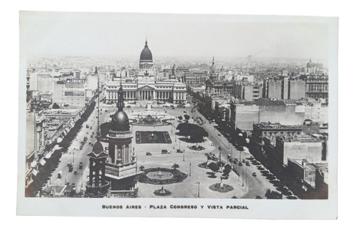 Buenos Aires Plaza Congreso G. Bourquin Y Cia Foto Post 532