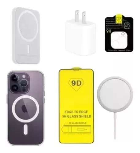 Kit Cargador Inalámbrico Para iPhone 15 15 Pro+adaptador 20w