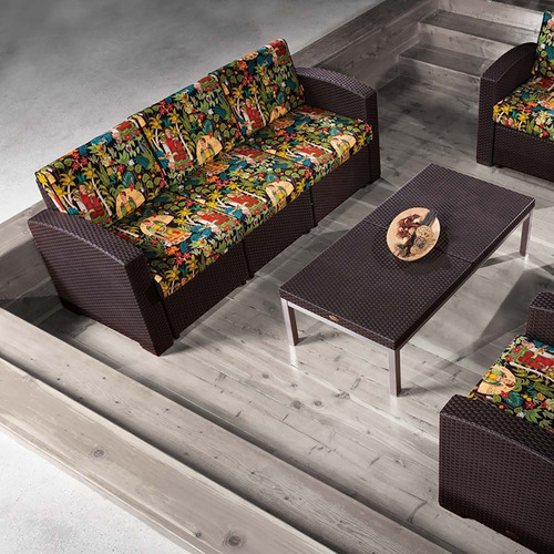 Sofá Cómodo Tipo Rattan Para Interior/exterior Durable