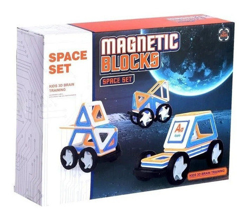Bloques Magneticos 49pzas Vehiculos Espacio Ruedas Numeros F Cantidad De Piezas 49