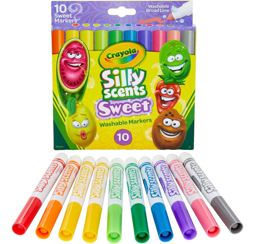 Marcadores C/ Aromas Crayola Silly Scents Sweet X10u Pack X1