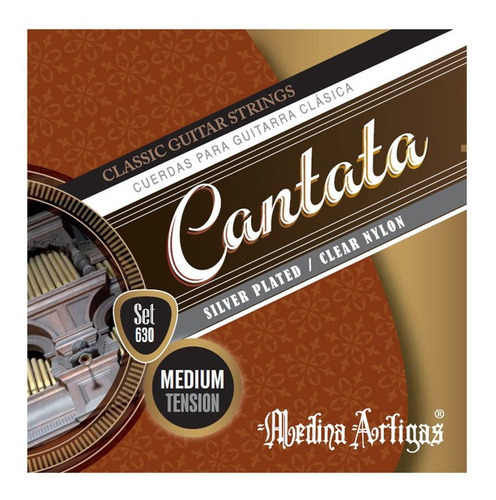 Encordado Cuerdas Guitarra Clasica Cantata 630 Tension Media