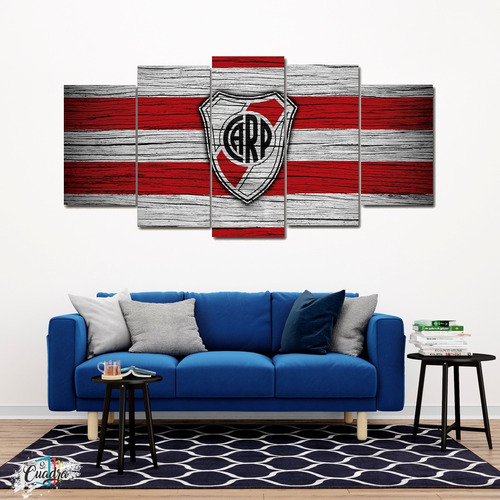 Cuadro River Plate Decorativo Moderno Poliliptico Futbol