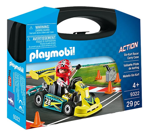 Playmobil Action Goo Kart Piloto Carreras Auto Karting #9322