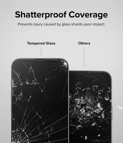 Imagen 5 de 6 de Vidrio Templado Ringke Para iPhone 14 & 13 Pro Full Cover