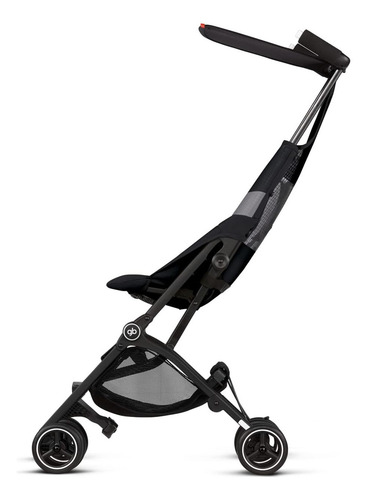 Carrinho Bebê Pockit Air All-terrain Velvet Black 15kg Cor Preto Chassi Preto