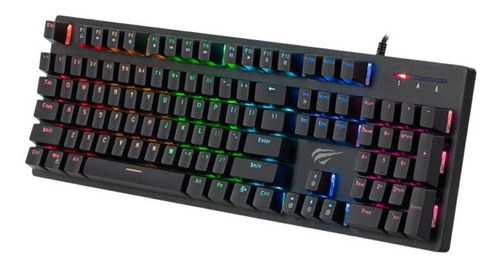 Teclado Havit Gamer Mecánico Retroiluminado Rgb Ingles