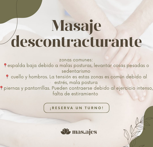 Masajes Descontracturantes Terapéuticos A Domicilio