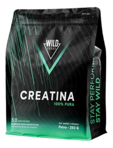 Wild Foods - Creatina Monohidratada En Polvo 250 Gr