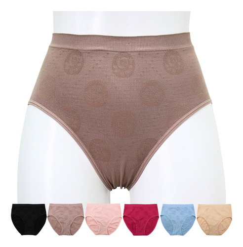 Calzoncillos Mujer Paquete 6 Bragas Pantaleta Elastico Trans