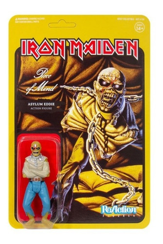 Asylum Eddie Super 7 Reaction Iron Maiden Piece Of Mind